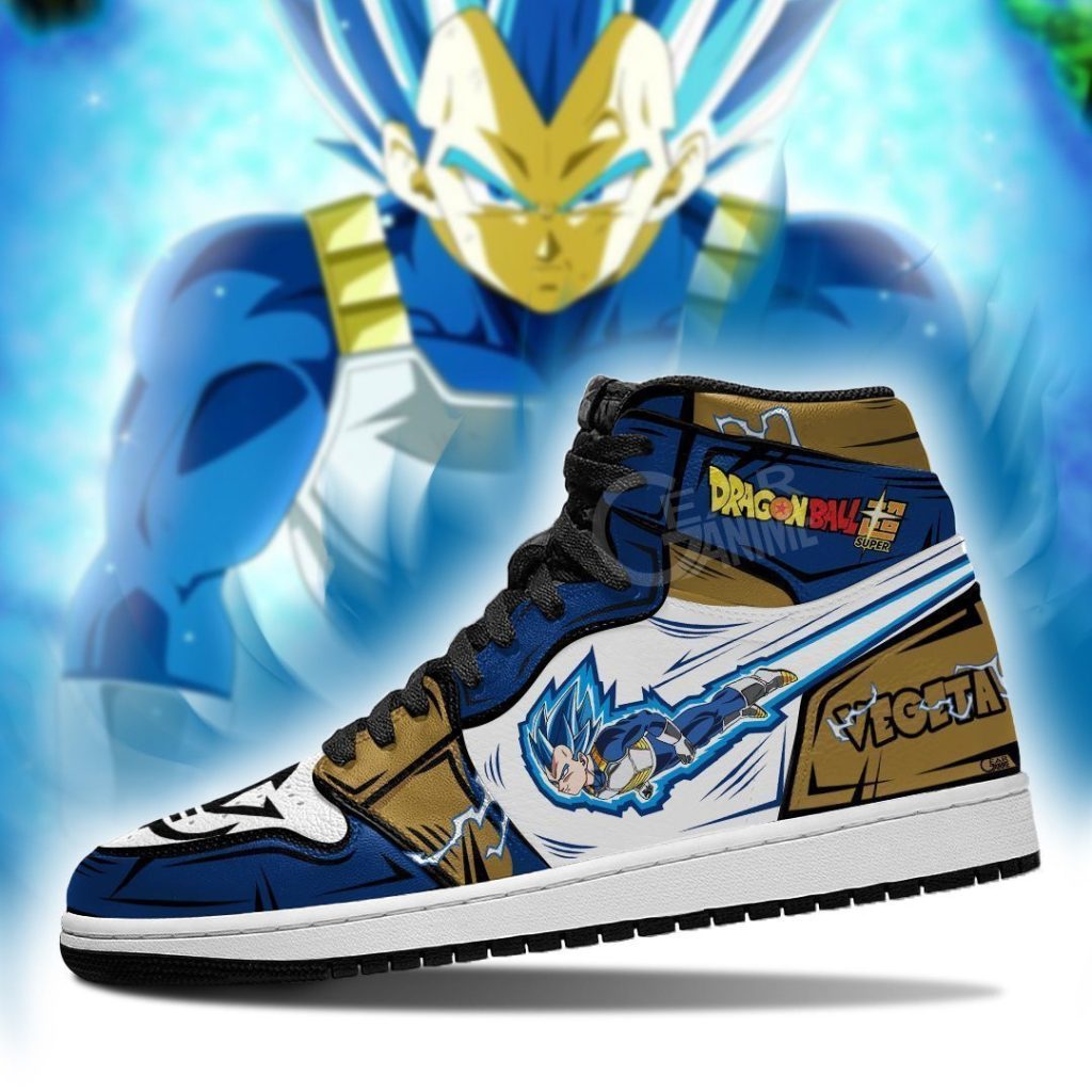 Dragon Ball Super Vegeta Blue JD1 Sneakers Anime Custom