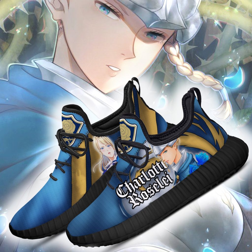 Black Clover Charlotte Reze Shoes Blue Rose Knight Anime Sneakers