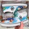 Goku Blue Slip-on Sneakers Custom Anime Dragon Ball Shoes