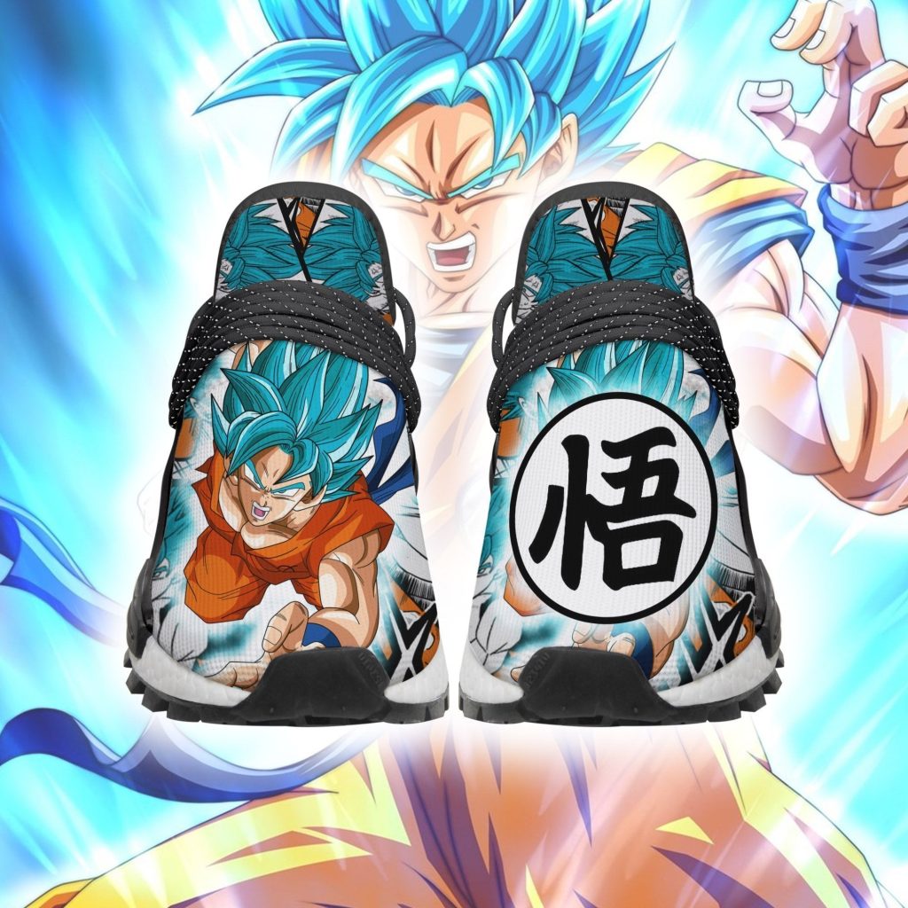 Goku Blue NMD Shoes Custom Dragon Ball Anime Sneakers