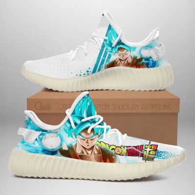 Goku SSJ Blue Shoes Custom Dragon Ball Anime Sneakers For Fan