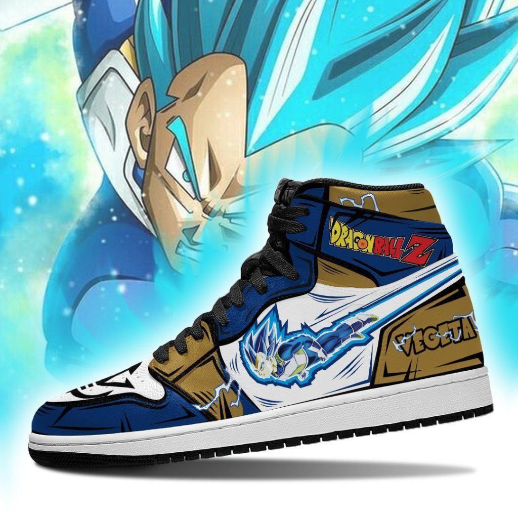 DBZ Vegeta Blue Sneakers Custom Anime Dragon Ball Shoes