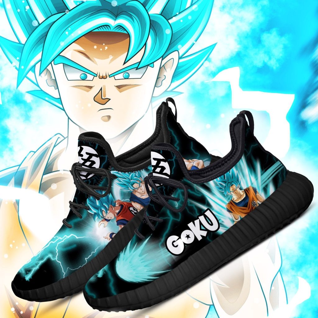 Goku Saiyan Blue Reze Shoes Dragon Ball Anime Shoes Fan Gift TT04