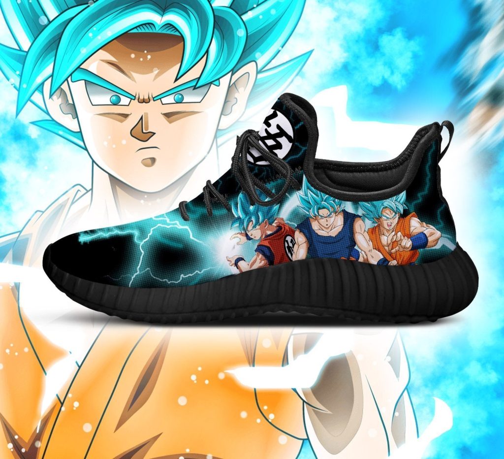 Goku Saiyan Blue Reze Shoes Dragon Ball Anime Shoes Fan Gift TT04