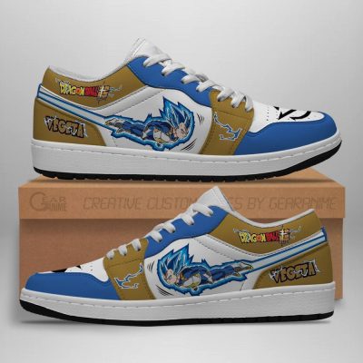 Vegeta Blue Low Sneakers Custom Dragon Ball Anime Shoes