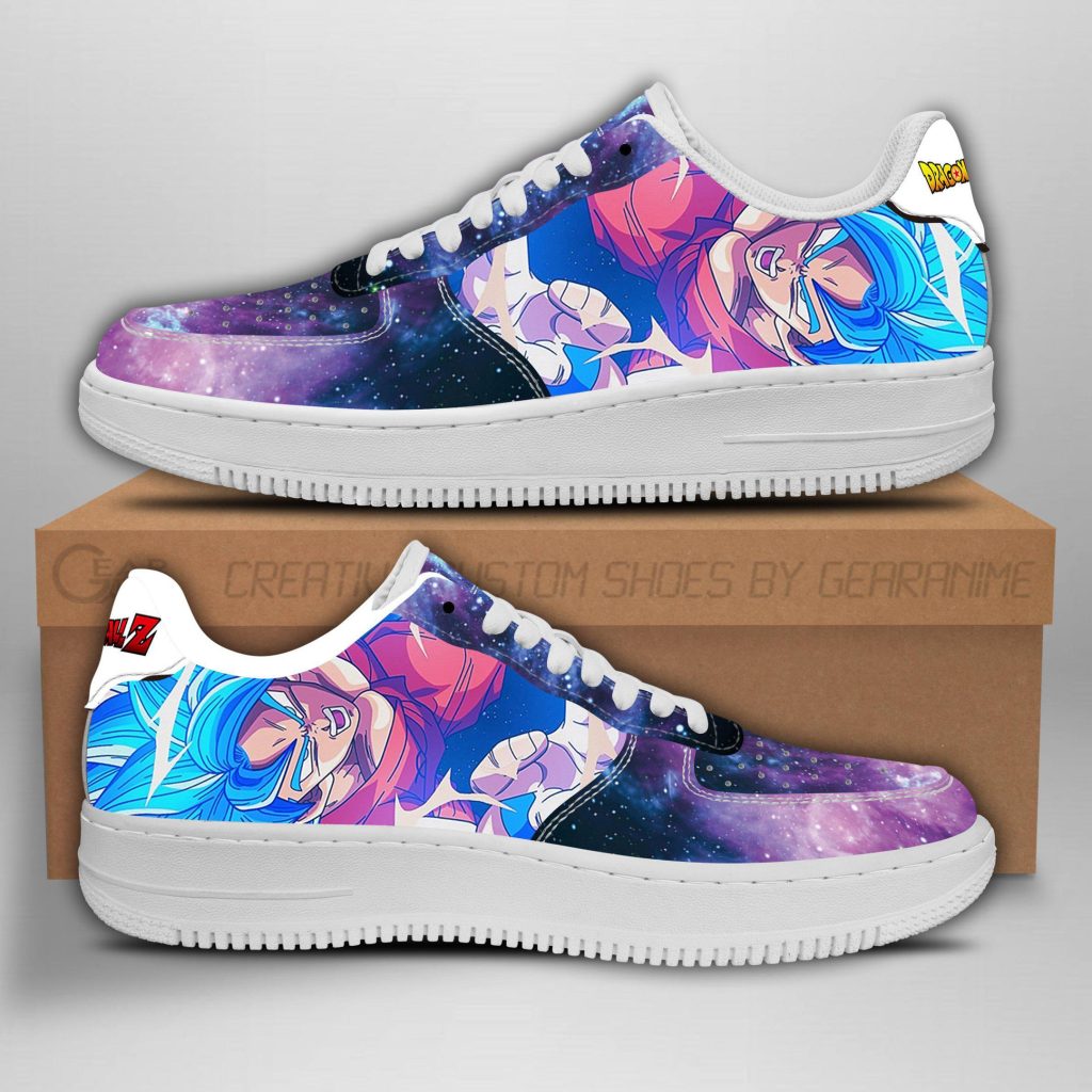 Goku Blue Sneakers Galaxy Custom Anime Dragon Ball Shoes