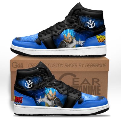 Vegeta Blue Sneakers Custom Dragon Ball Anime Shoes Mix Galaxy