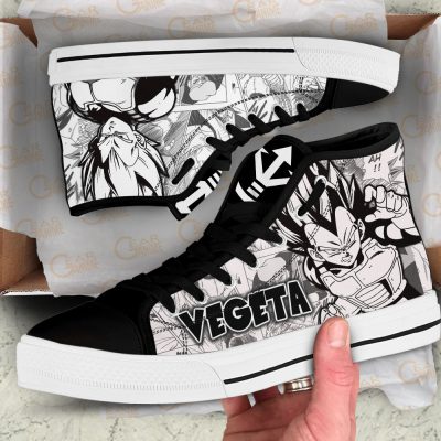 Vegeta Blue High Top Shoes Dragon Ball Custom Manga Sneakers