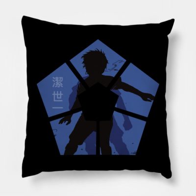 Blue Lock Anime Characters Silhouette In Blue Lock Throw Pillow Official Haikyuu Merch