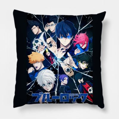 Blue Lock Throw Pillow Official Haikyuu Merch