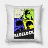 Blue Lock Throw Pillow Official Haikyuu Merch