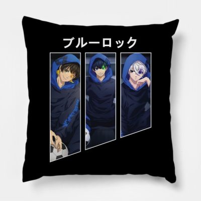 Blue Lock Throw Pillow Official Haikyuu Merch