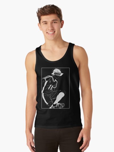 Blue Lock Yoichi Isagi the Egoist World Striker Transparent Black Tank tops Official Haikyuu Merch