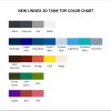 tank top color chart - Official Blue Lock Store