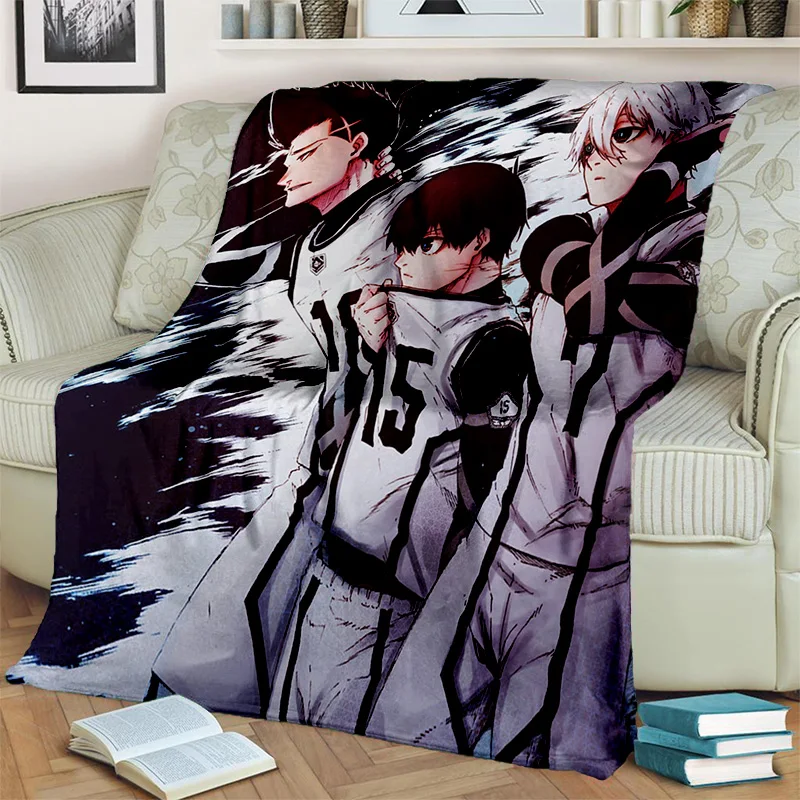 3D Football Anime Blue Lock Cartoon Blanket Soft Throw Blanket for Home Bedroom Bed Sofa Picnic 11 - Official Blue Lock Store