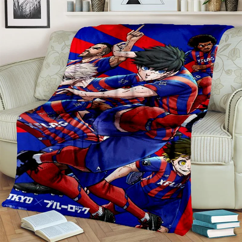 3D Football Anime Blue Lock Cartoon Blanket Soft Throw Blanket for Home Bedroom Bed Sofa Picnic 7 - Official Blue Lock Store