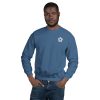 unisex crew neck sweatshirt indigo blue front 64535e1bbd1f8 - Official Blue Lock Store